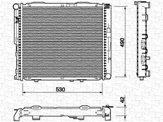 MAGNETI MARELLI Radiators, Motora dzesēšanas sistēma 350213745000